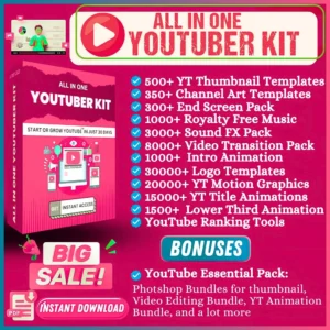 YouTube Content Creator Assets Bundle
