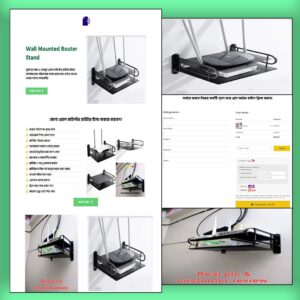 Wall mounted router stand - Cartflows Landing Page